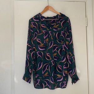 Ann Taylor Print Blouse